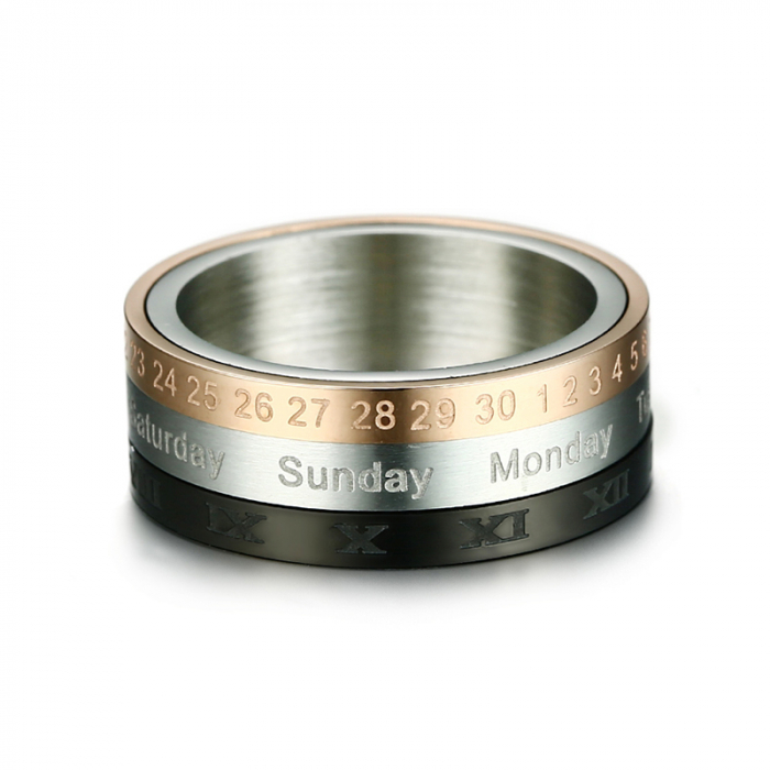 Inel inox antistres Calendar [1]