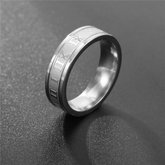 Inel inox cu numere romane [2]