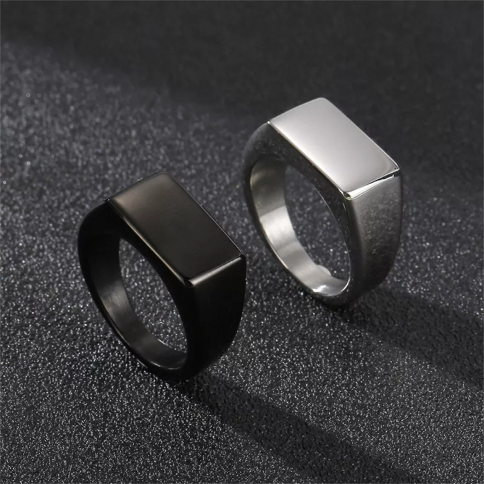 Inel inox dreptunghiular Simplitate [2]
