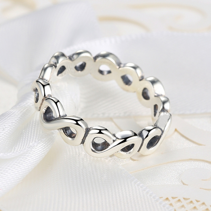 Inel placat cu argint cu simbolul infinit IST0004 [4]