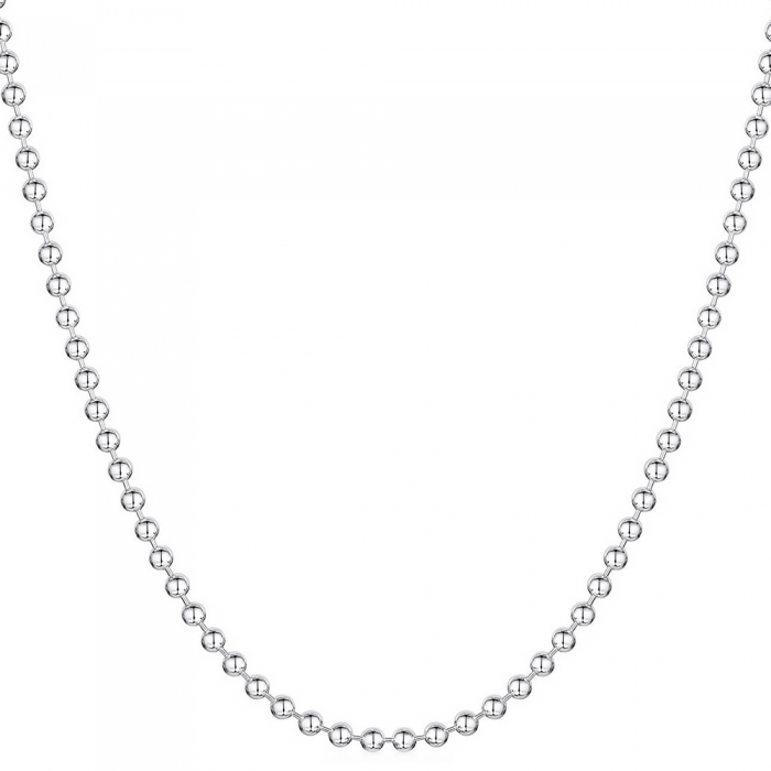 Lant argint 925 model militar 3 mm cu bilute army 82,5 cm, Rona [2]