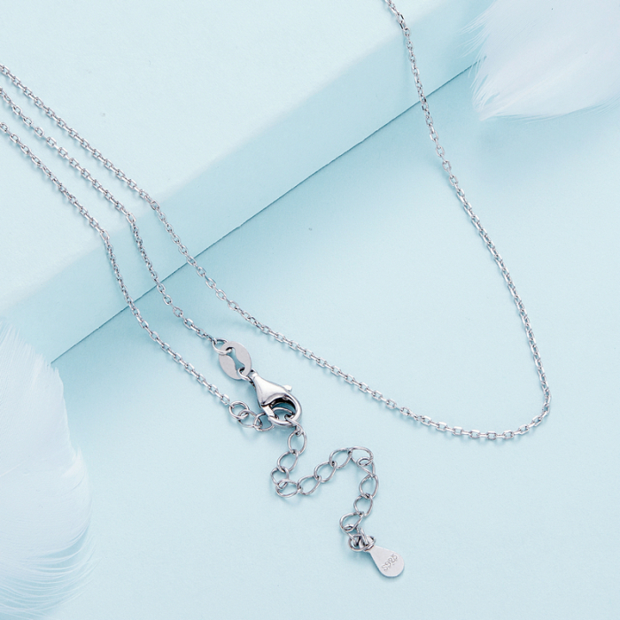 Lant argint ajustabil cu zale [7]