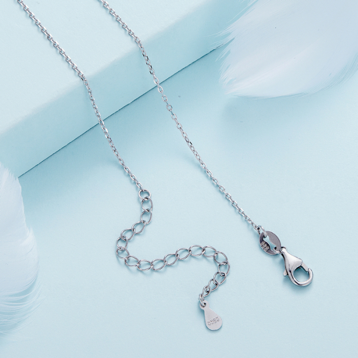 Lant argint ajustabil cu zale [3]