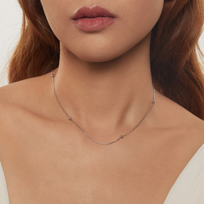 Lant argint cu bilute [4]