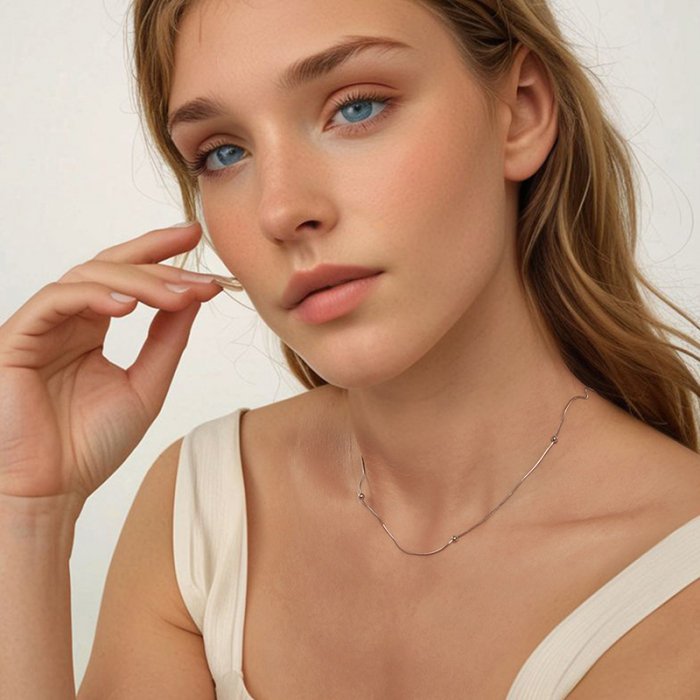 Lant argint cu bilute [7]