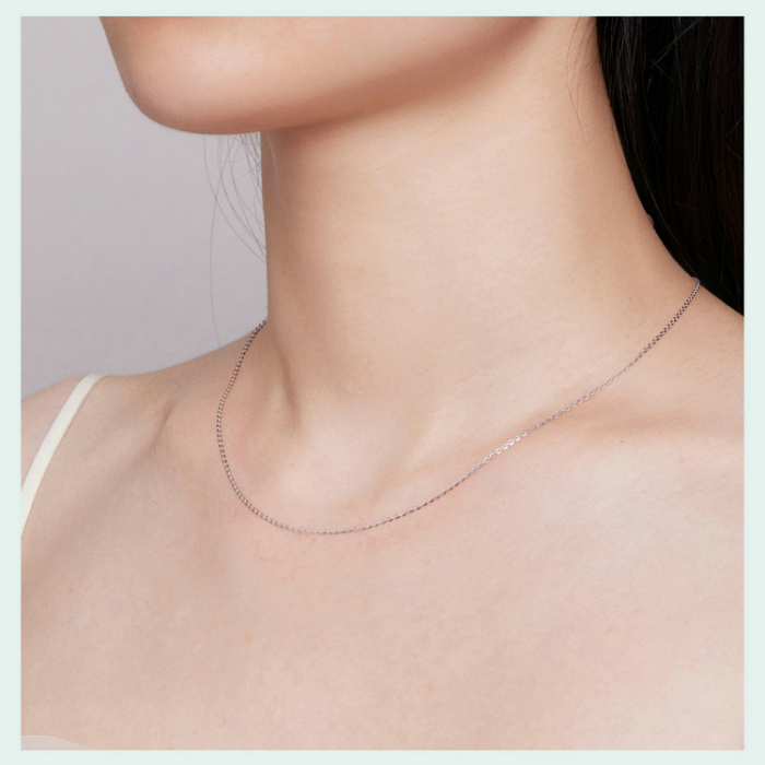 Lant argint cu zale ovale [14]