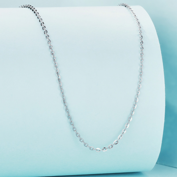 Lant argint cu zale ovale [7]