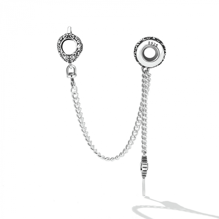 Lant de siguranta bratara cu lacat si cheie argint [3]