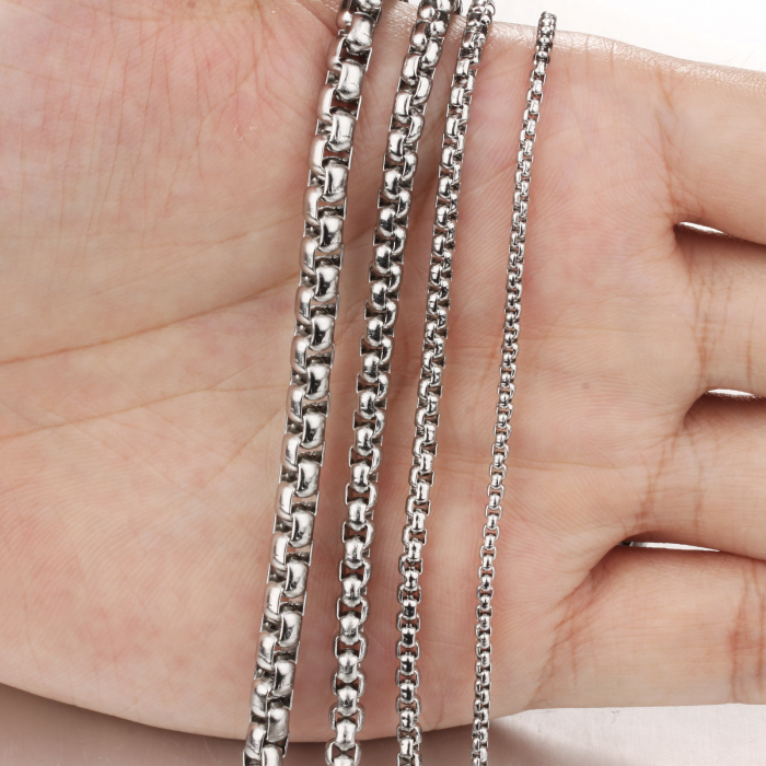 Lant inox argintiu 2 mm x 50 cm [4]