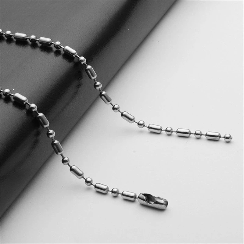 Lant inox army cu bilute 2 mm [4]