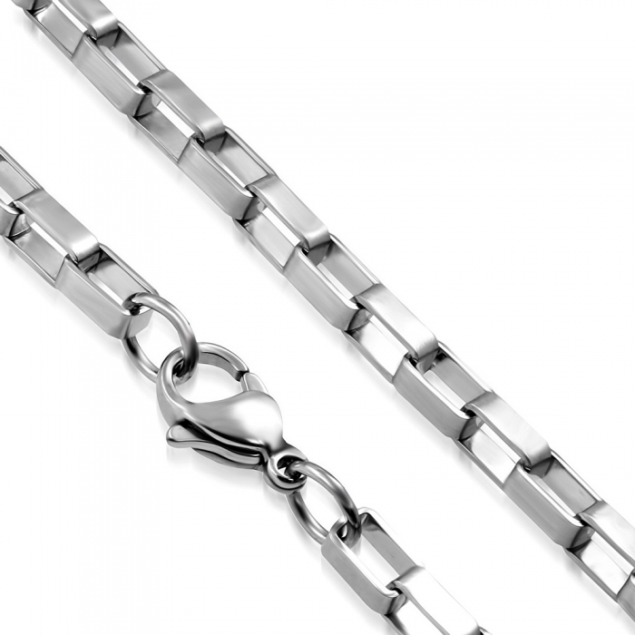 Lant inox cu zale dreptunghiulare 4 mm si 50 cm [3]