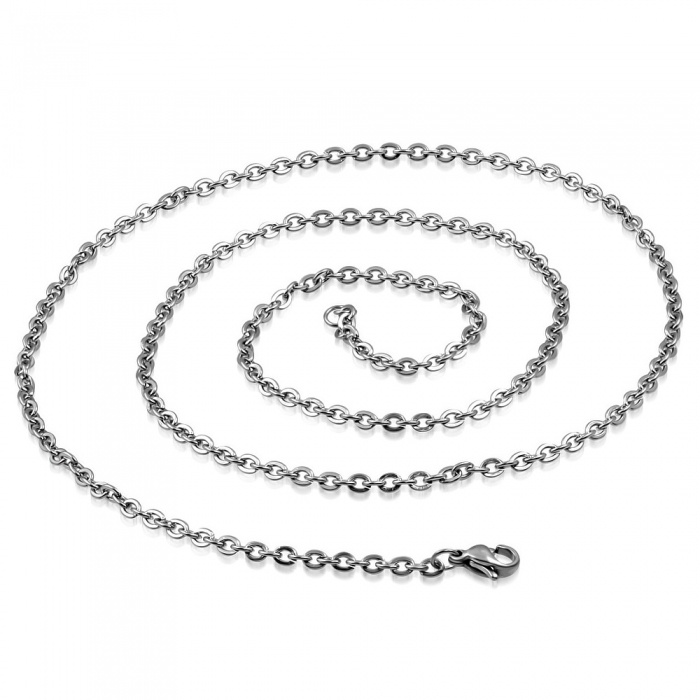 Lant inox cu zale ovale 60 cm si 2,5 mm LSL0134 [2]
