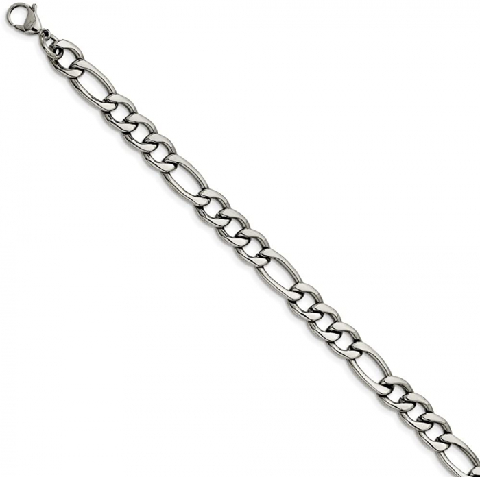Lant inox Figaro argintiu de 7,5 mm [4]