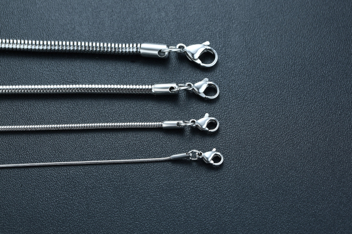 Lant inox sarpe 4 mm, 60 cm [4]