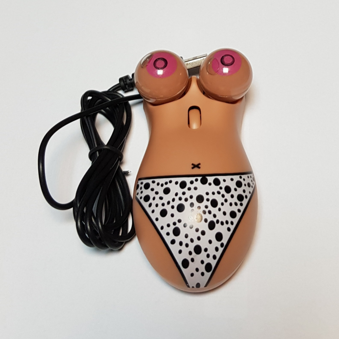 Mouse funny optic in forma de femeie topless [4]