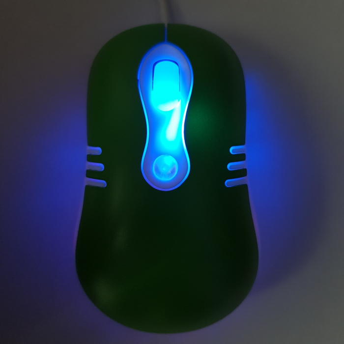 Mouse optic mini VERDE cu mufe USB si PS2 [2]
