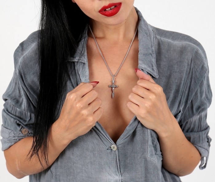 Pandant argint 925 sabie TWISTED BLADE PSX0541 [3]