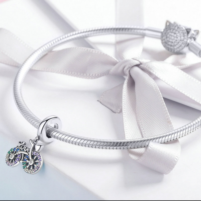 Pandantiv argint bicicleta [6]