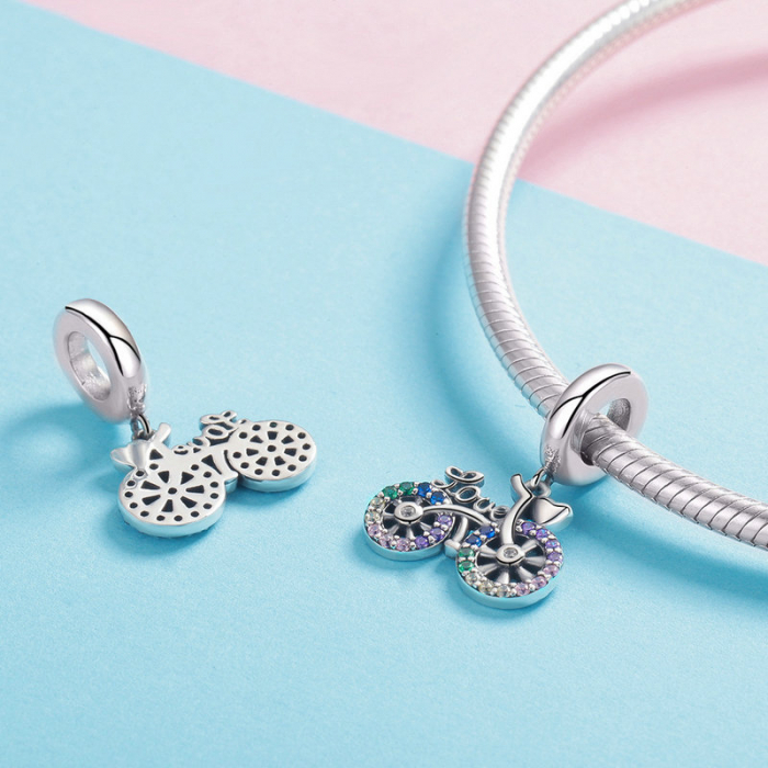 Pandantiv argint bicicleta [5]