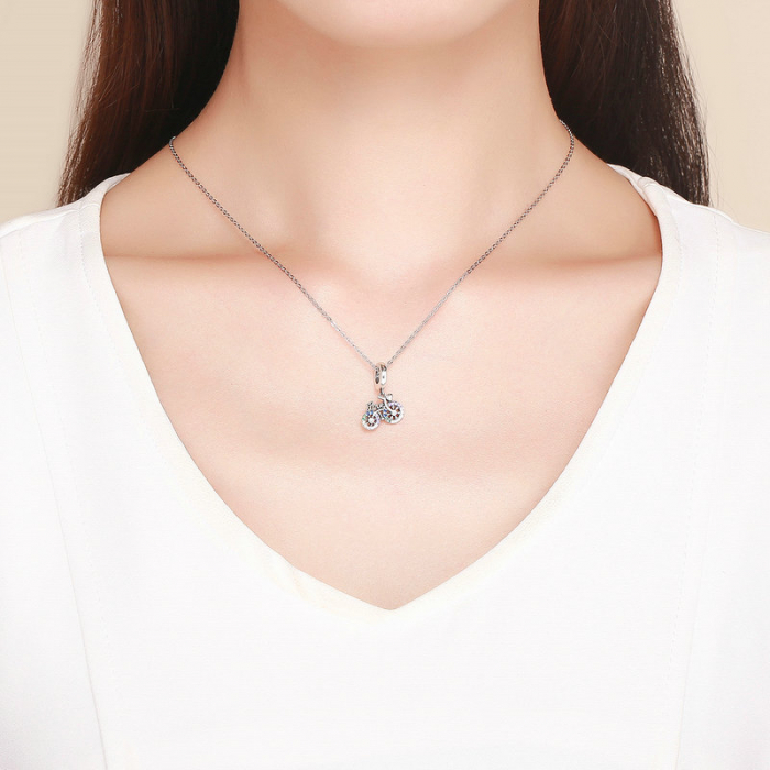 Pandantiv argint bicicleta [3]