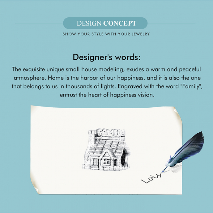 Pandantiv argint casa familiei [8]