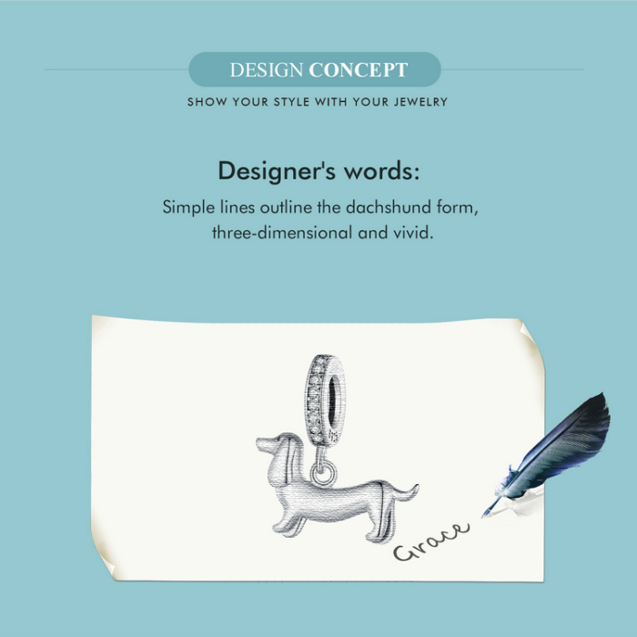 Pandantiv argint catel Teckel [13]