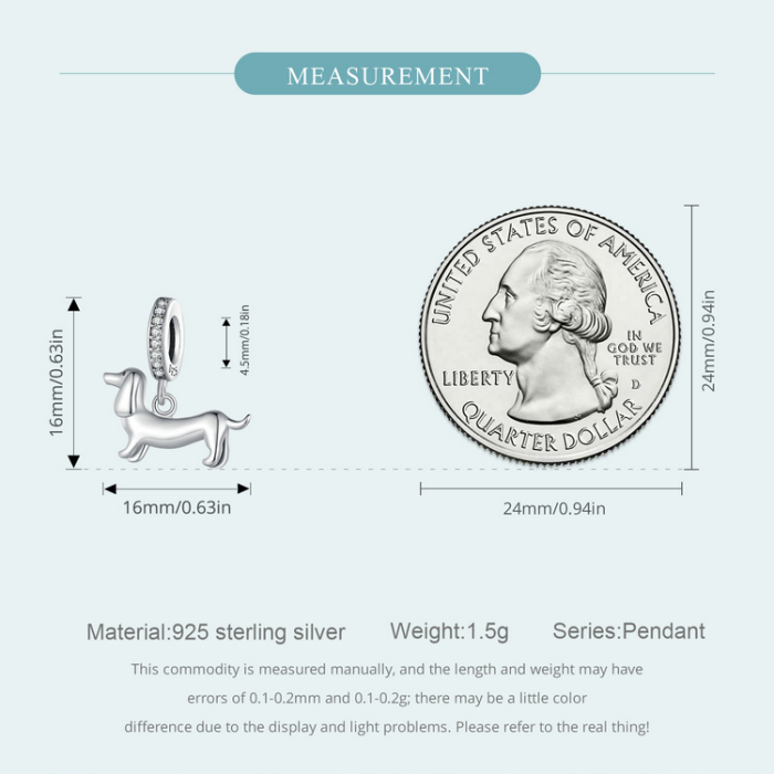 Pandantiv argint catel Teckel [12]