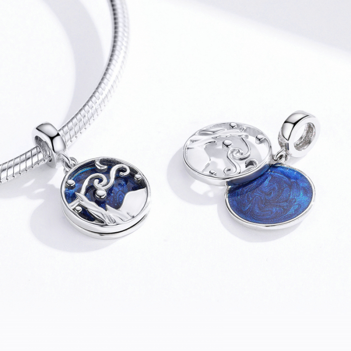 Pandantiv argint cer albastru [4]