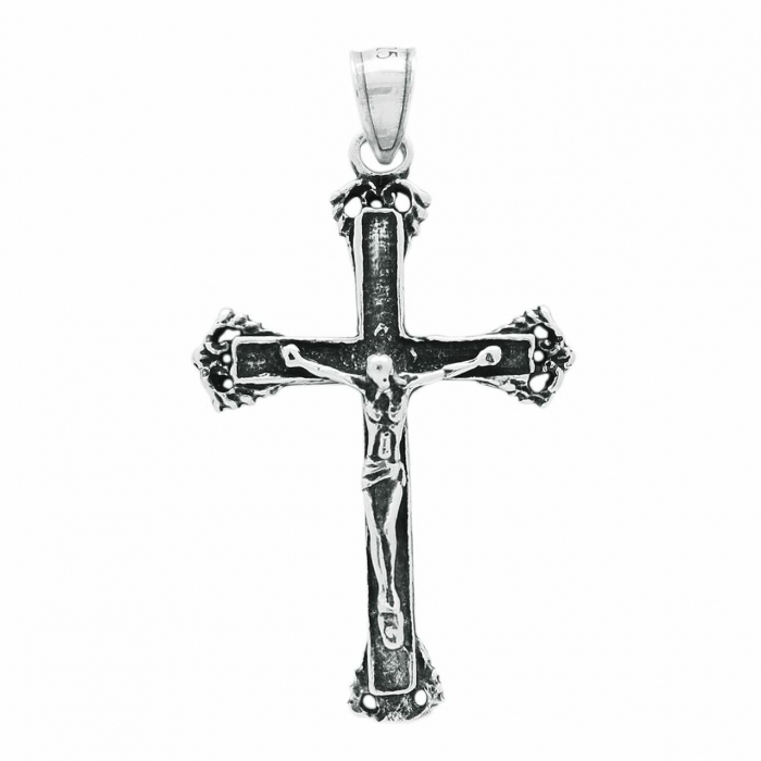 Pandantiv argint cruce cu rastignirea lui Isus PSX0520 [2]
