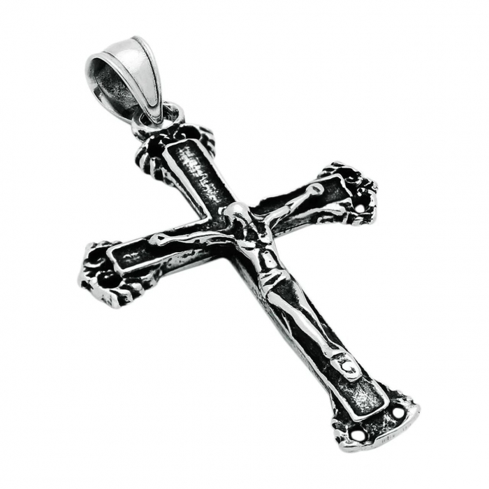Pandantiv argint cruce cu rastignirea lui Isus PSX0520 [1]