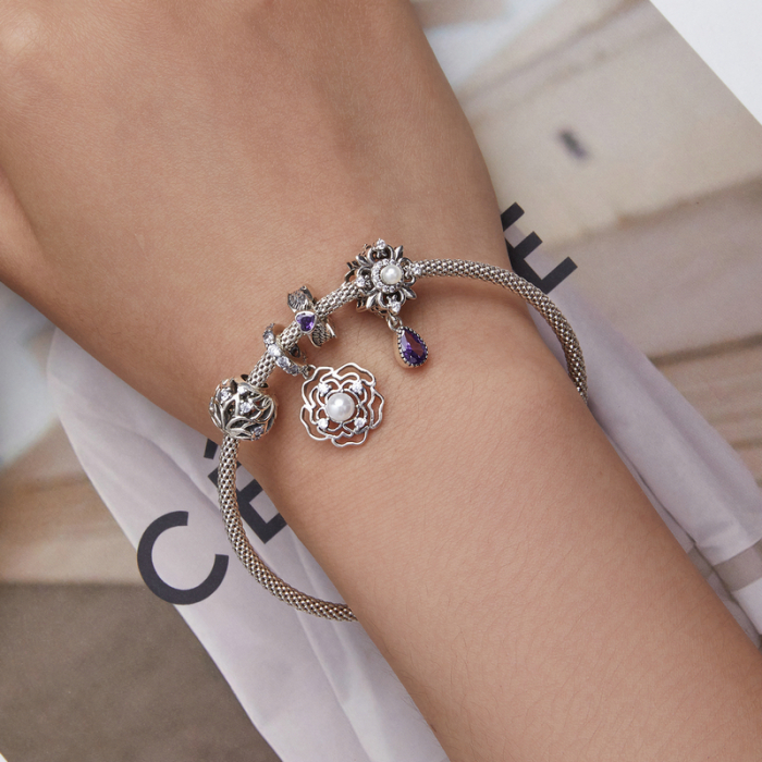 Pandantiv argint cu aripi de inger si inima [7]