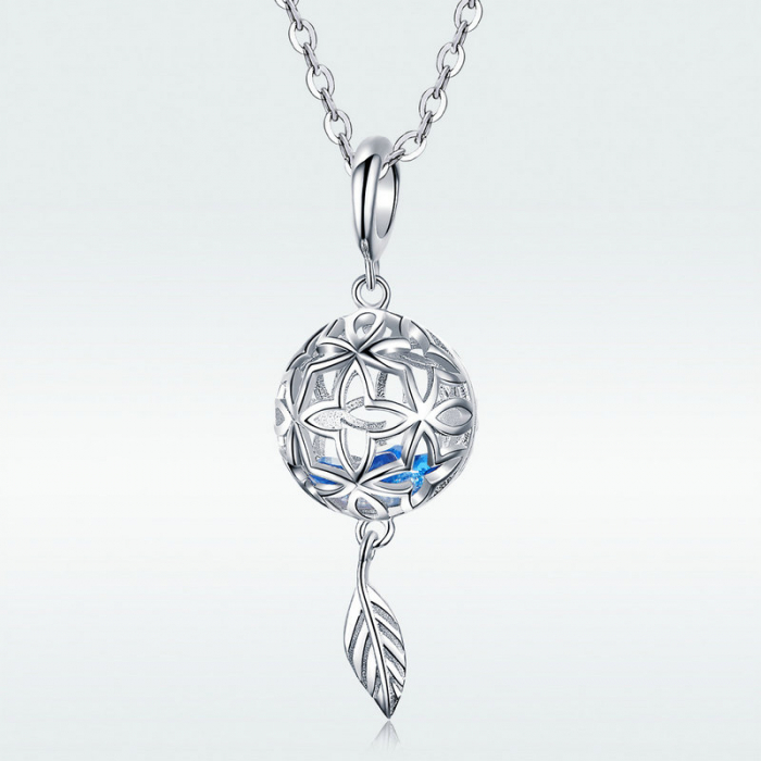 Pandantiv argint cu flori [7]