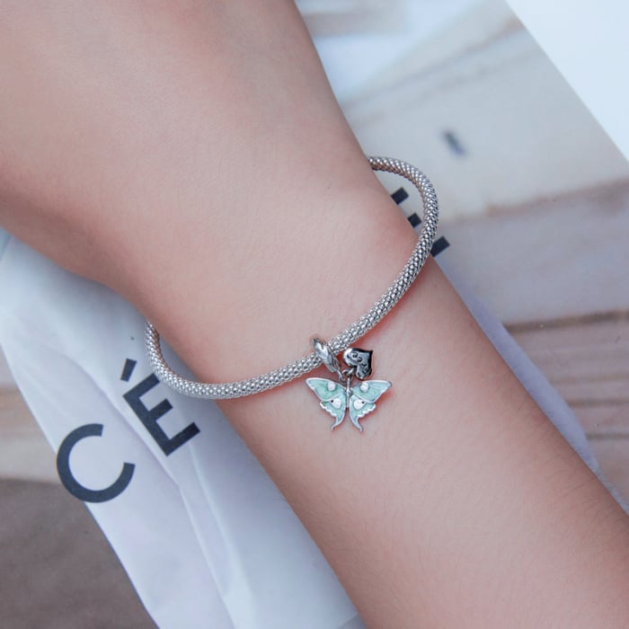 Pandantiv argint cu fluturas si inima [5]