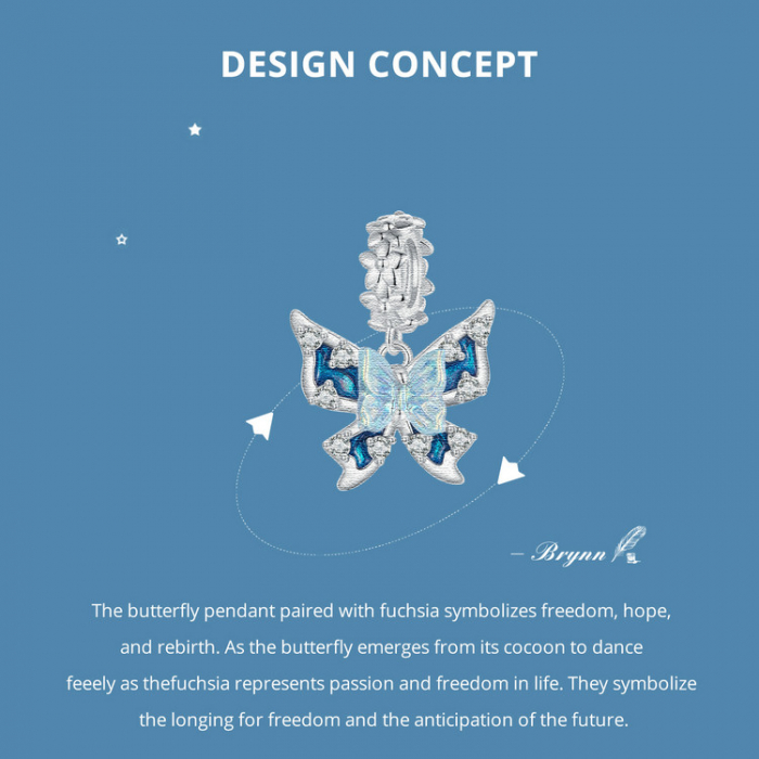 Pandantiv argint cu fluture [15]