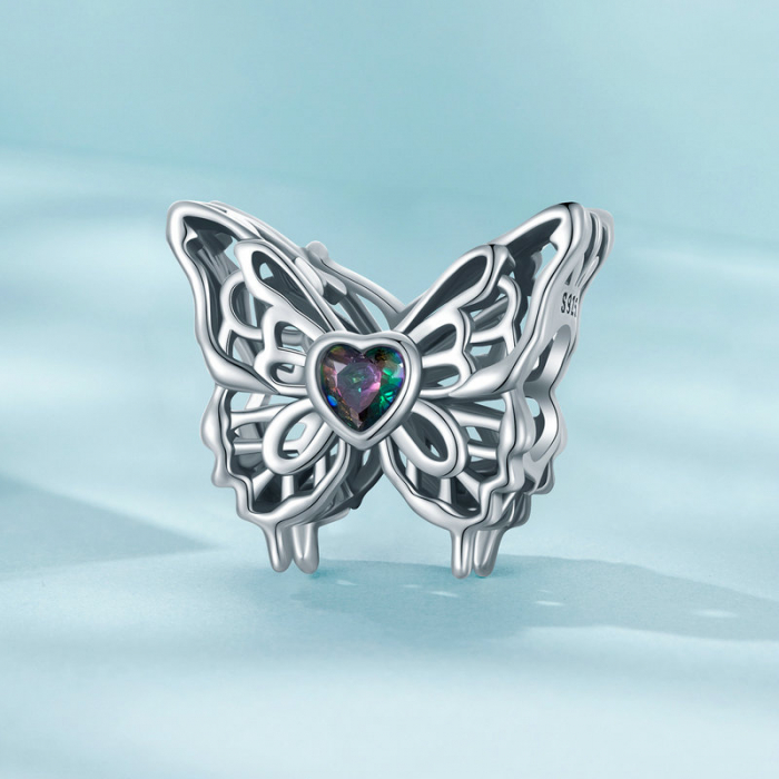 Pandantiv argint cu fluture dansator [4]