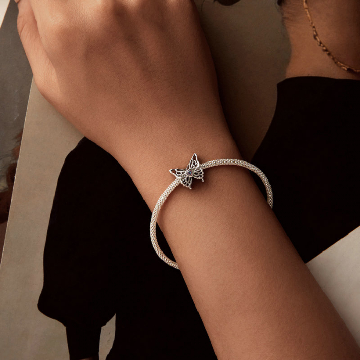 Pandantiv argint cu fluture dansator [5]