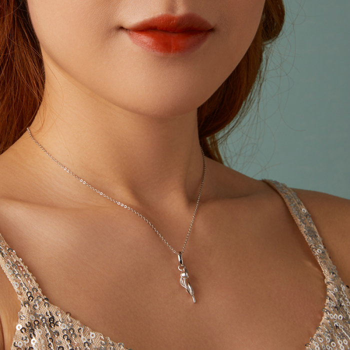 Pandantiv argint cu lalea [12]