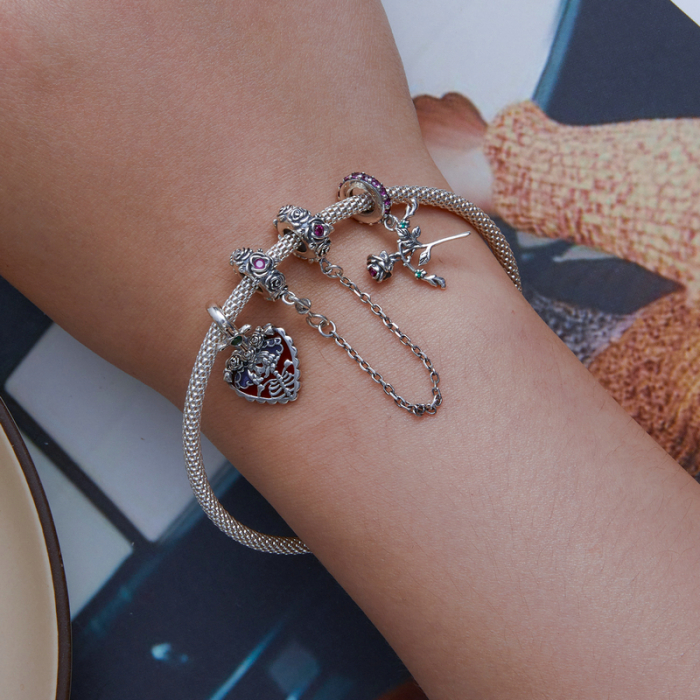 Pandantiv argint cu trandafiri [2]