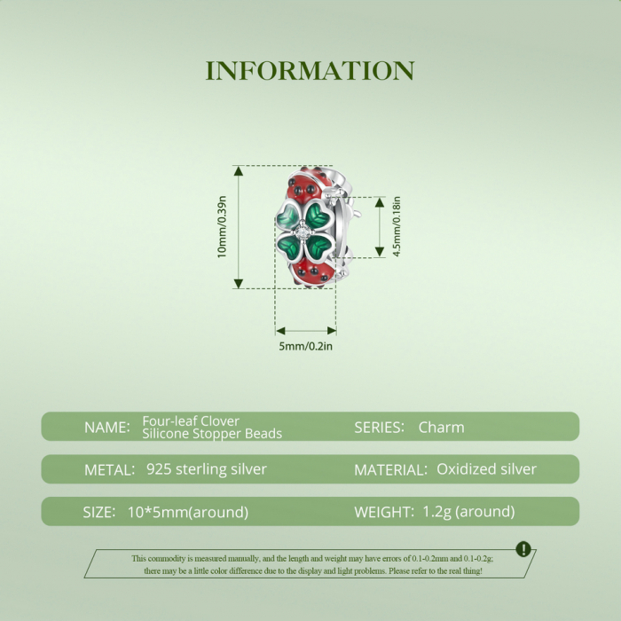 Pandantiv argint cu trifoi cu 4 foi si gargarita [9]