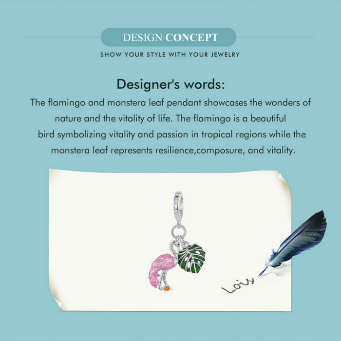 Pandantiv argint Flamingo [15]