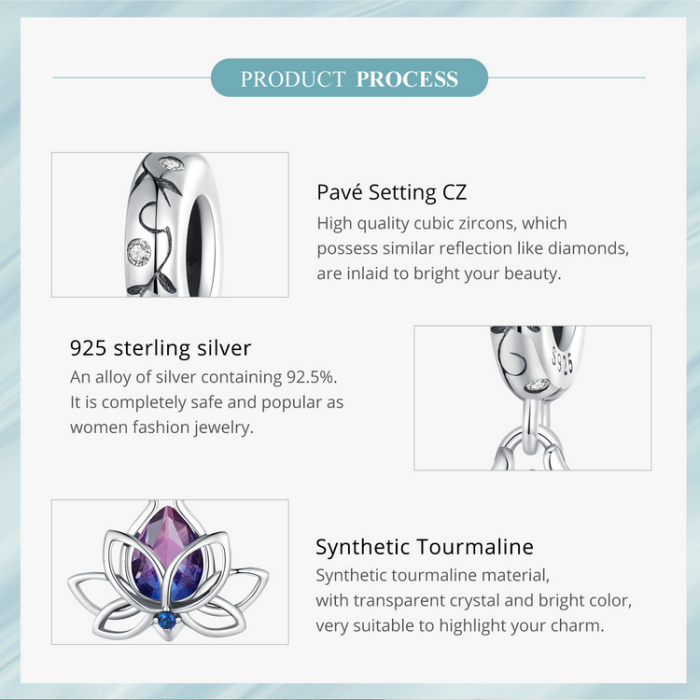 Pandantiv argint Floare de Lotus [9]