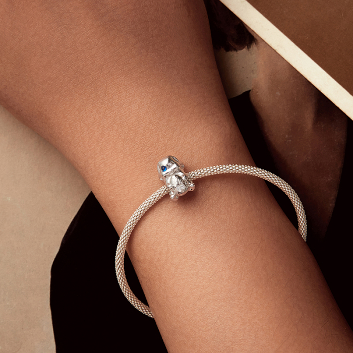 Pandantiv argint iepuras cu ou de Paste [2]