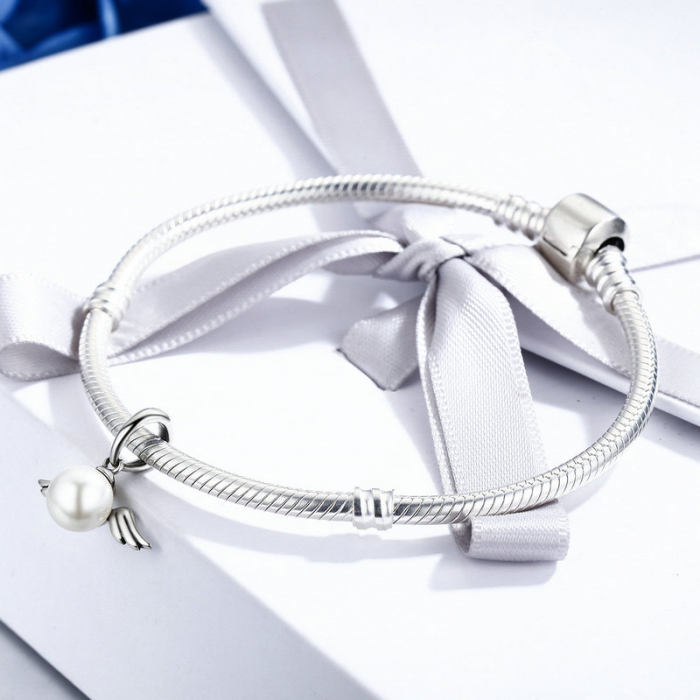 Pandantiv argint ingeras cu perla [3]