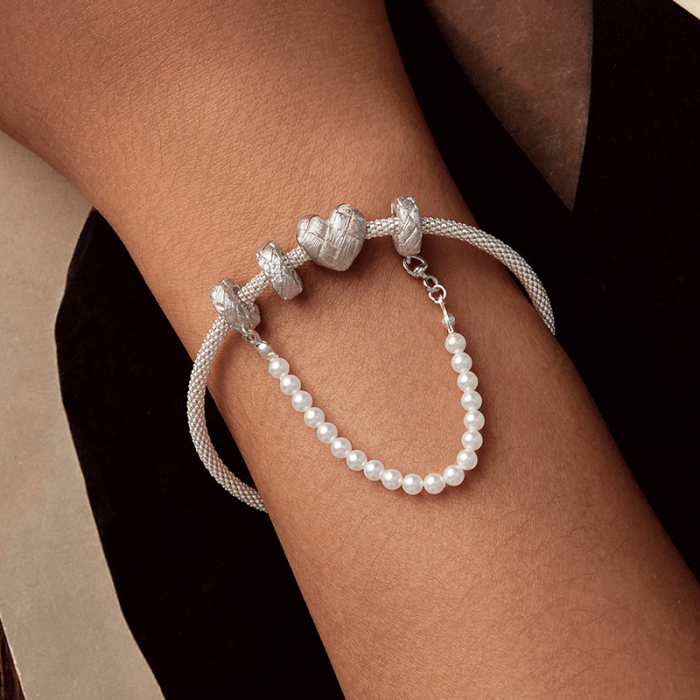 Pandantiv argint inima tesuta [13]