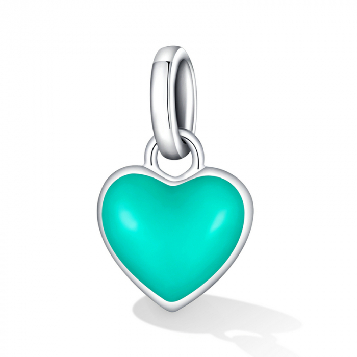 Pandantiv argint inima verde [7]