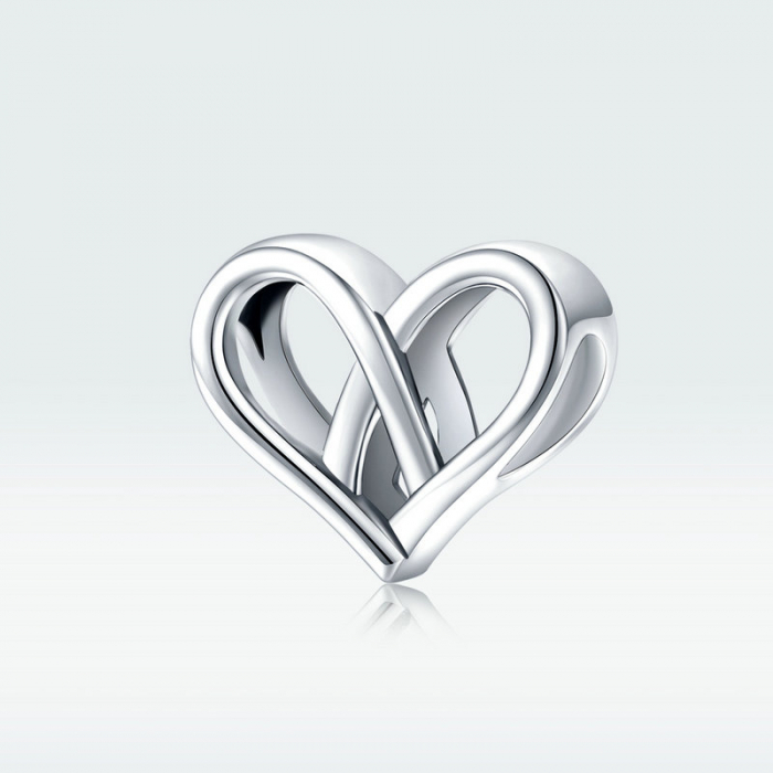 Pandantiv argint inimi imbinate [2]