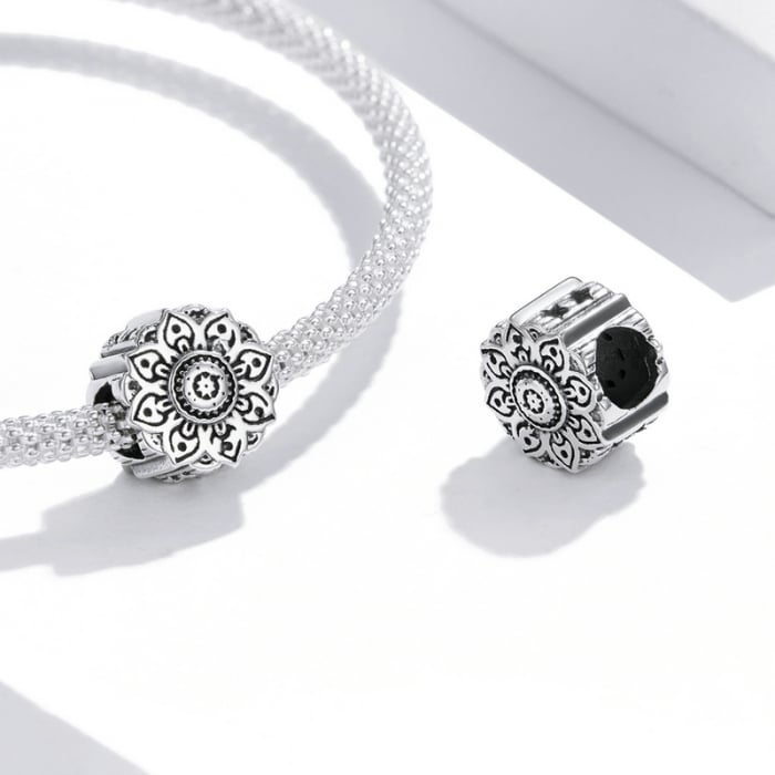 Pandantiv argint lotus vintage [4]