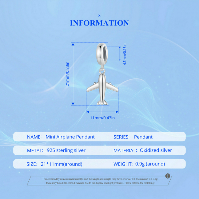 Pandantiv argint mini avion [12]