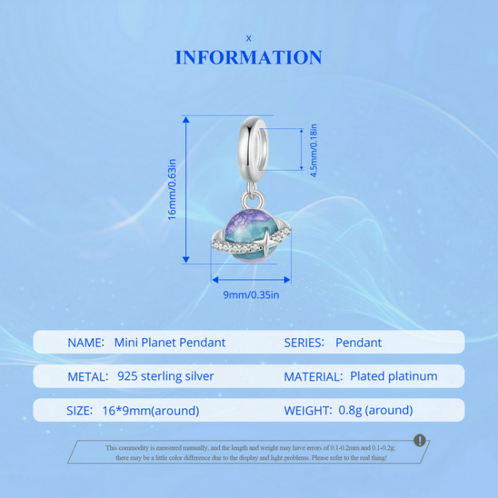 Pandantiv argint mini planeta [18]