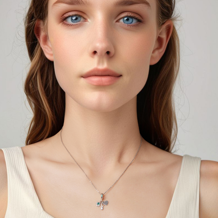 Pandantiv argint Norocos cu Trifoi cu Patru Foi [6]